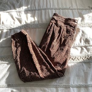 Leopard Anthropologie Joggers